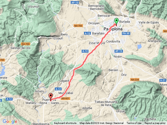 法國之路 D4 Pamplona - Puente la Reina