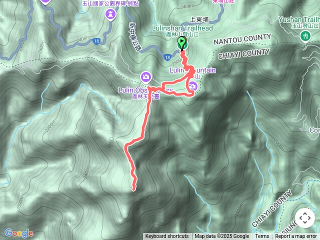 鹿林前山-真鹿林山-石水山-鹿林山