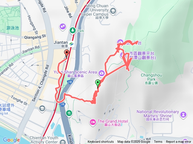 小百岳劍潭山好多觀景台看飛機輕鬆來回