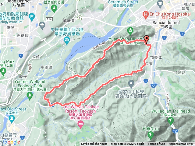 20221119鳶山全稜縱走O形（鳶尾山─福德坑山─五十分山─烏塗窟山─娘子坑山─二鬮山）