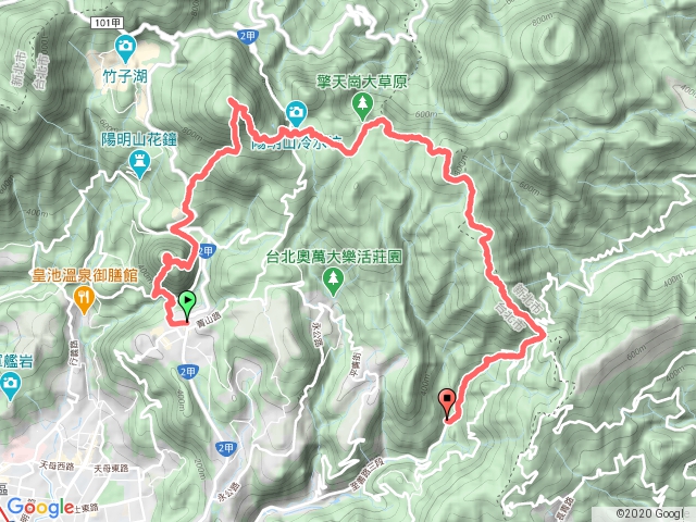 紗帽山七星山東出風櫃嘴下聖人橋