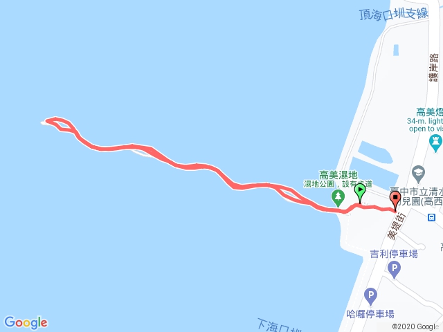 高美溼地木棧板