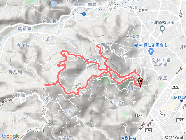 樹林大同山、大棟山、三角埔頂山、青龍嶺、尖棟山O型走