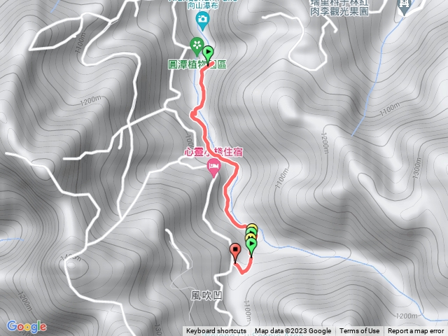 圓水步道分岔出來公路