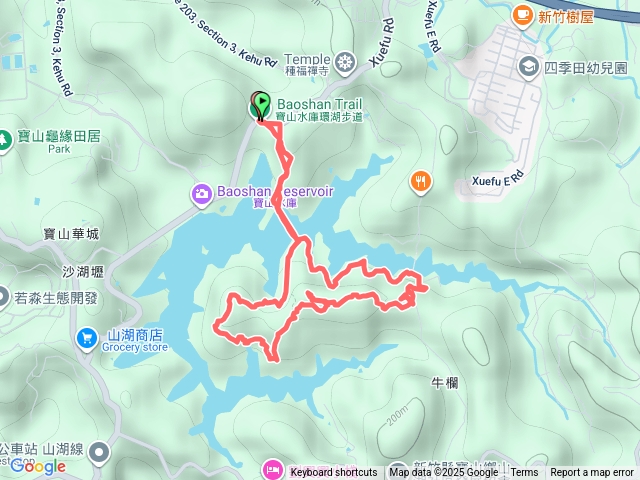 寶山環湖步道五連峰