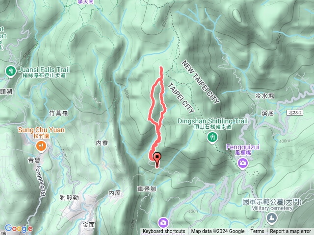 20240920士林頂山聚落荷蘭古道東線北五指山高頂山荷蘭古道西線O型