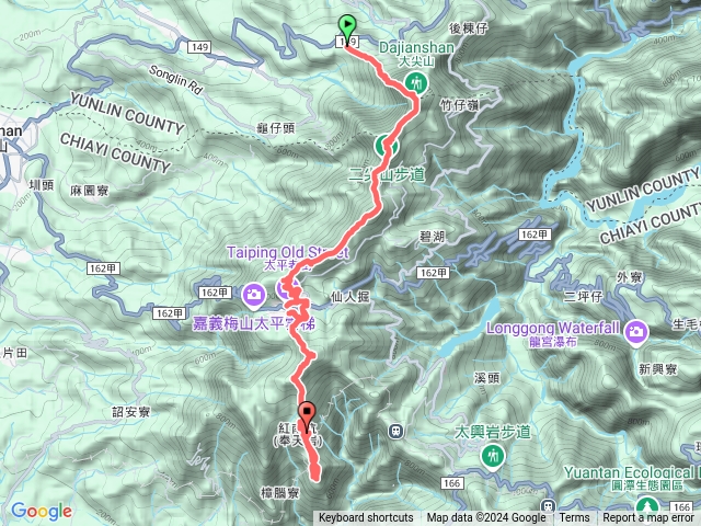 20241214 雲嘉七連峰 (大尖山、二尖山、馬鞍山、梨子腳山、太平山、大巃頂、獨立山)預覽圖