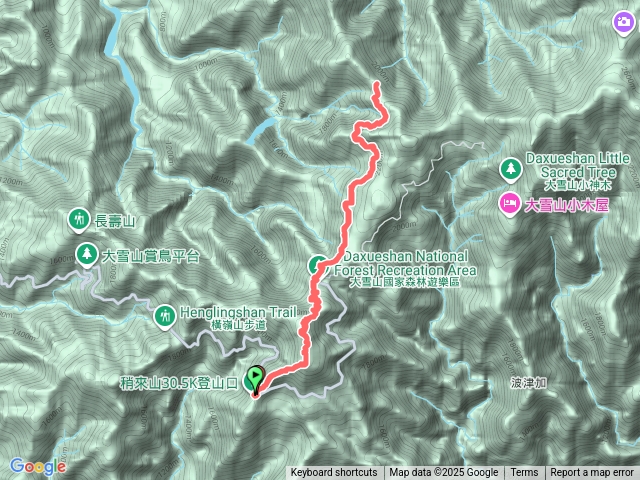 30.5k/稍來南峰/大雪山210道