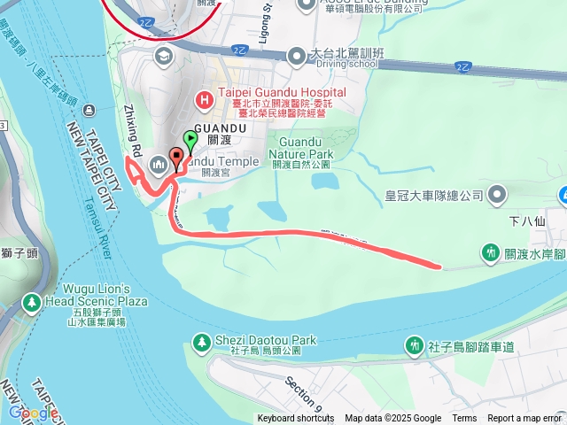 2025臺北大縱走第八段Part2：關渡宮-社子大橋 來回20251029-1