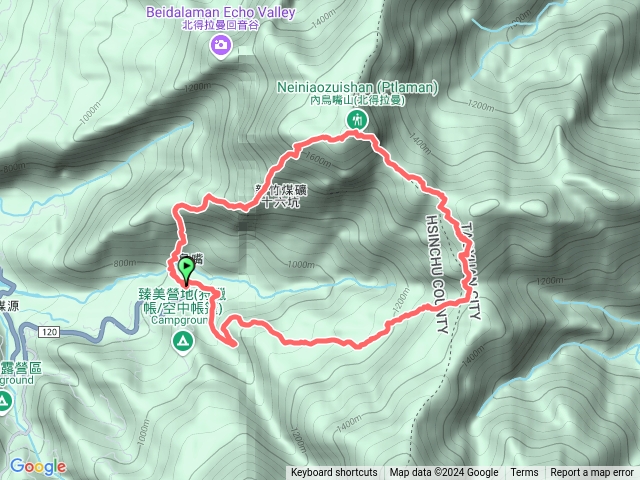 媒源攔砂壩陡上鳥嘴山，下石桌走八五古道回媒源O型一圈預覽圖