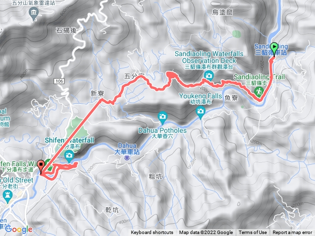 新北－臺灣百大必訪步道三貂嶺瀑布群步道202207281518