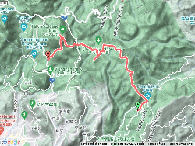 陽明山東縱走