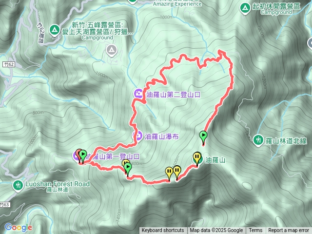 油羅山O型縱走預覽圖