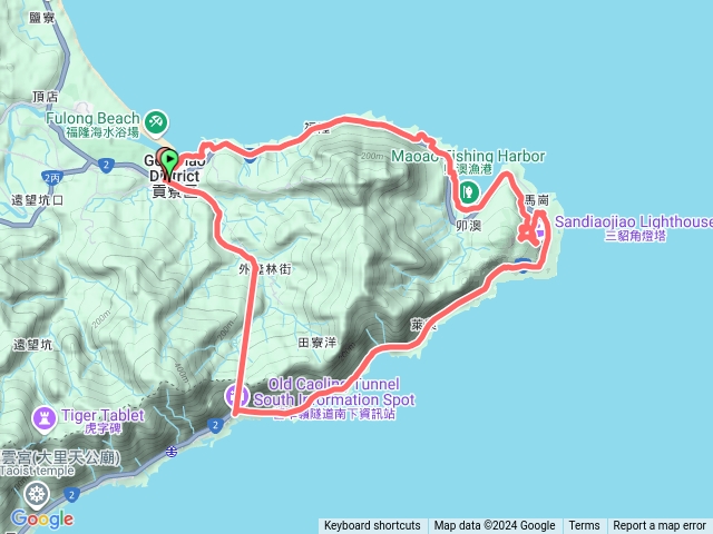 福隆舊草嶺古道21公里(步行)+三貂角燈塔