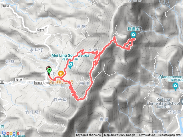 竹子尖山 (獵鷹尖-一線天）