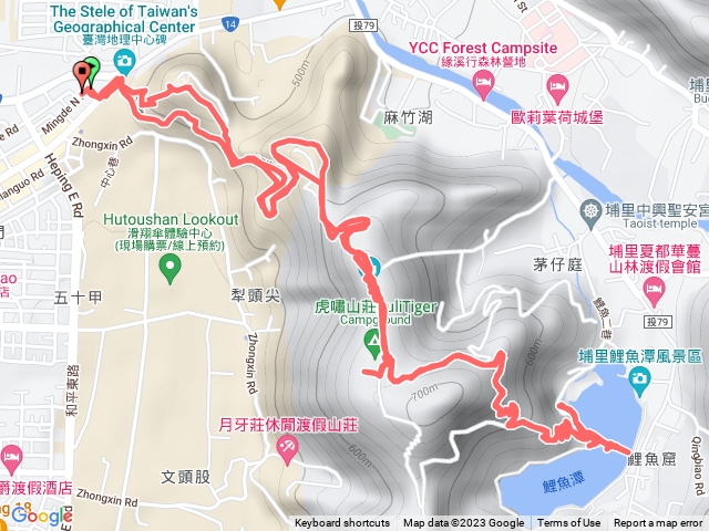 地理中心碑_虎頭山_鯉魚潭輕鬆RUN