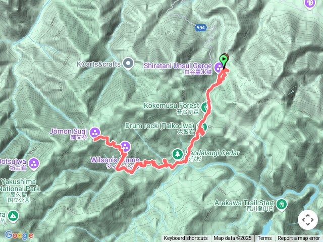 屋久島白谷雲水峽->繩文杉