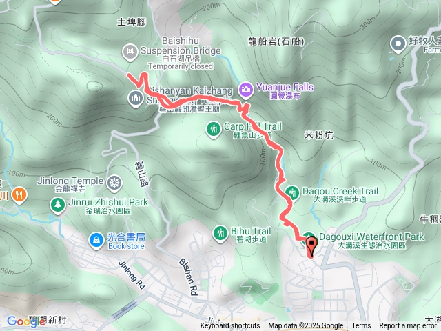 大溝溪-圓覺寺步道-碧山巖-白石湖吊橋