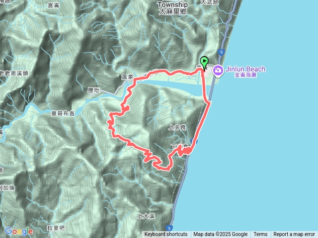 金瀧多O型縱走預覽圖