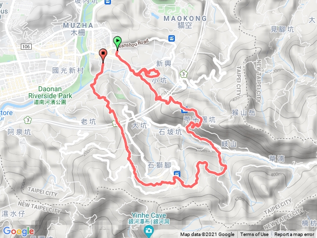 2021年臺北大縱走：尋寶任務臺北大縱走第七段：名門社區公車站至飛龍步道202105011758