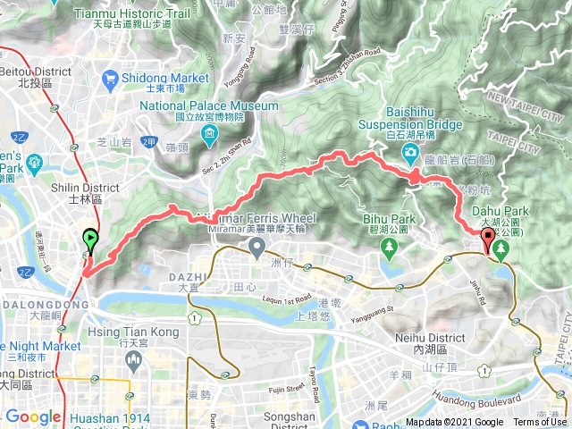 劍潭站～大湖公園站