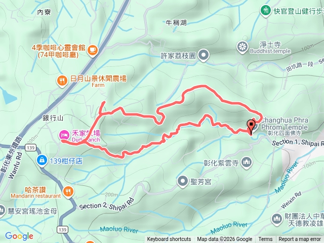 彰化四面佛石牌坑親水步道O型