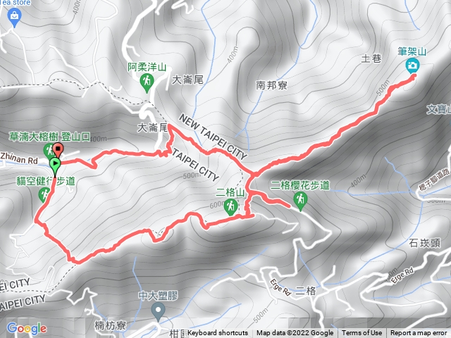 草湳、二格山、筆架山O型