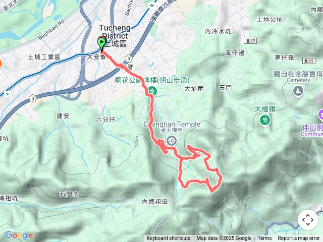 土城桐花公園，天上山