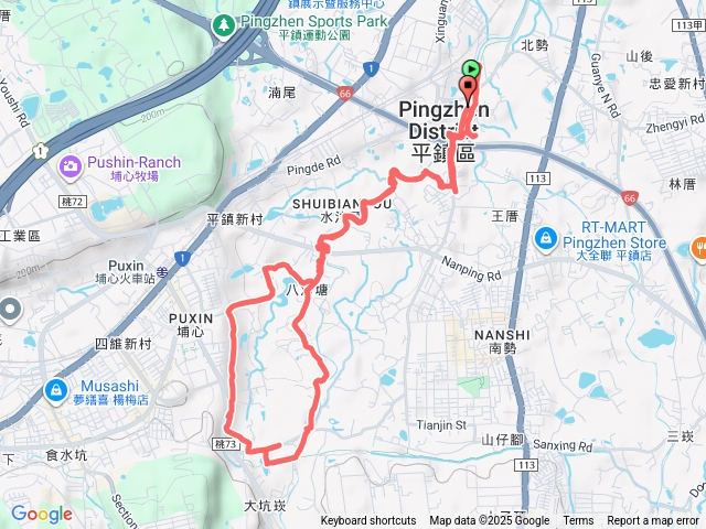大坑缺溪步道、綠水溪生態步道、石門大圳綠色廊道