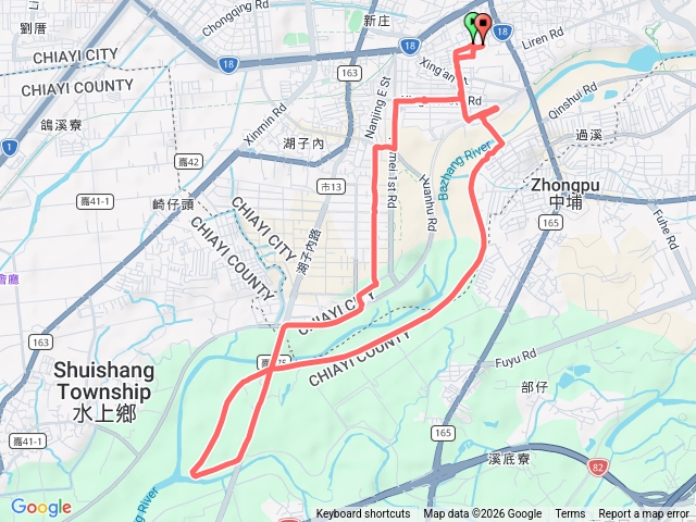 徒步八掌溪西側堤防步道