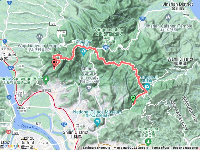 1110410陽明山東西大縱走