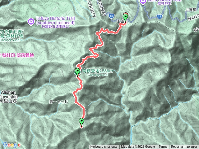 新高口至南安營地至霞山