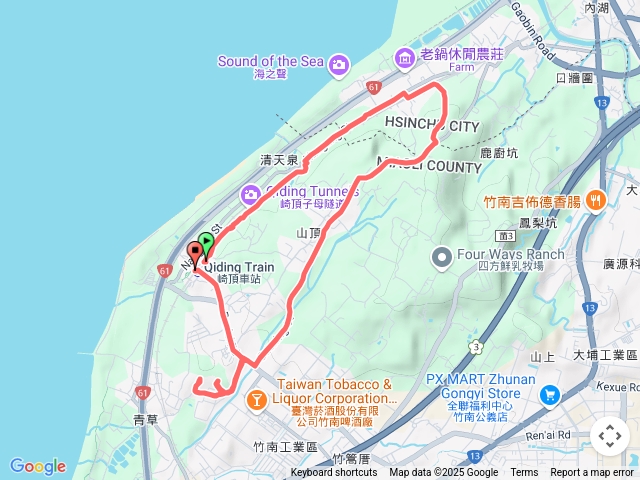 20250616崎頂子母隧道-南十八尖山-日出神社遺址-青草山