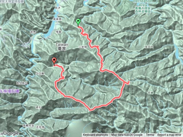 【干卓萬下武界三日】含牧山池下切水源(不含火山)預覽圖