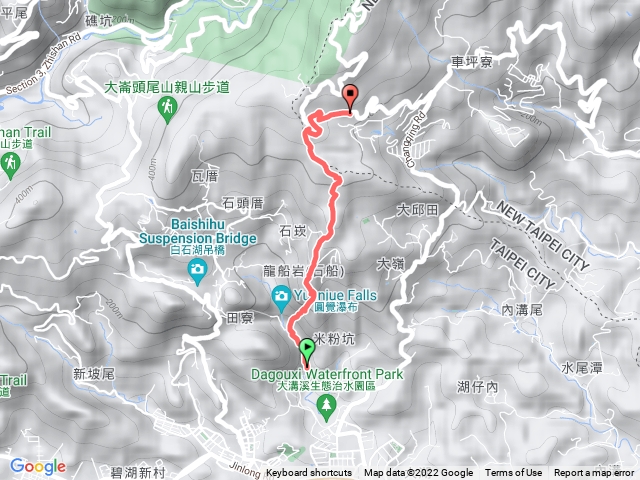 內湖龍船岩開眼山白石湖山
