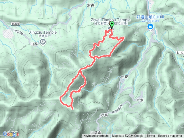 三峽紫微天后宮六寮崙山8字縱走白雞山雞罩山