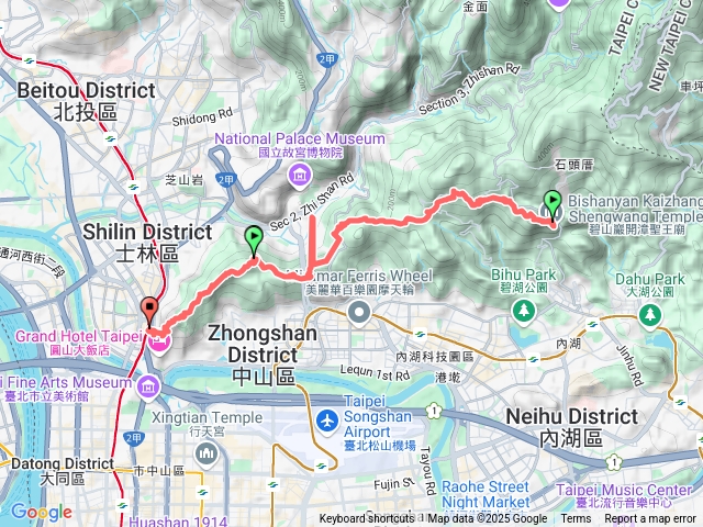 北縱五_碧山巖-劍潭via劍潭山