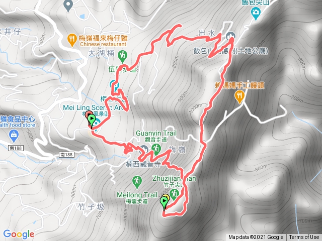 梅嶺竹子尖山伍龍