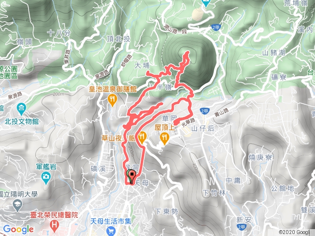 半嶺古道-翠峰瀑布-紗帽山-天母古道