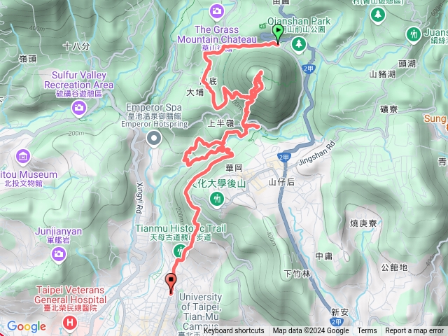 陽明山縱走紗帽山.松溪.翠峰瀑布下天母古道。（樂$預覽圖