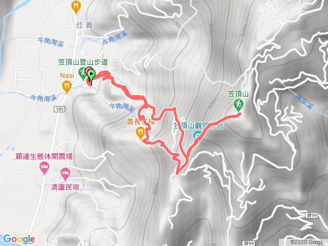 2020-09-12-笠頂山-瑪家鄉佳義國小登山口(下繞土雞城)來回-啞叔停車30元