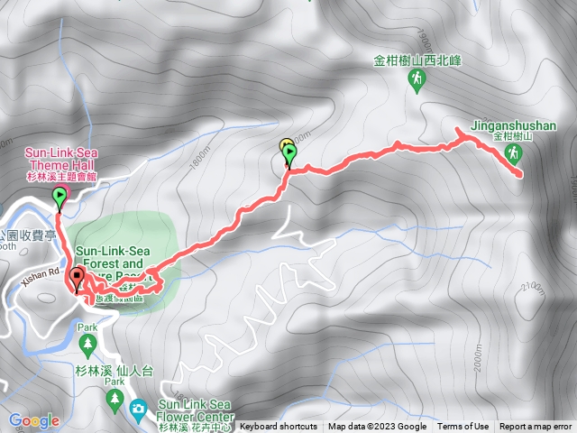 杉林溪-杜鵑森林步道-金柑樹山