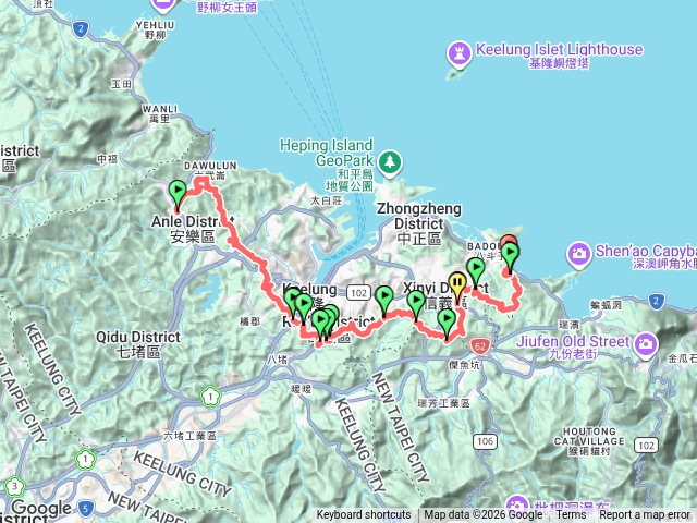 完登基隆東西段大縱走預覽圖
