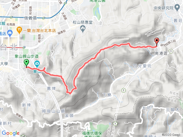 四獸山系象山姆趾山九五峰南縱走