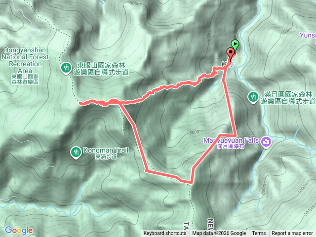 天德巷東眼山-拉卡山拉卡山前峰天德巷