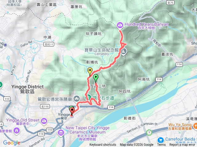 鶯歌石阿南坑山大榕樹二坑步道承天農林襌寺預覽圖
