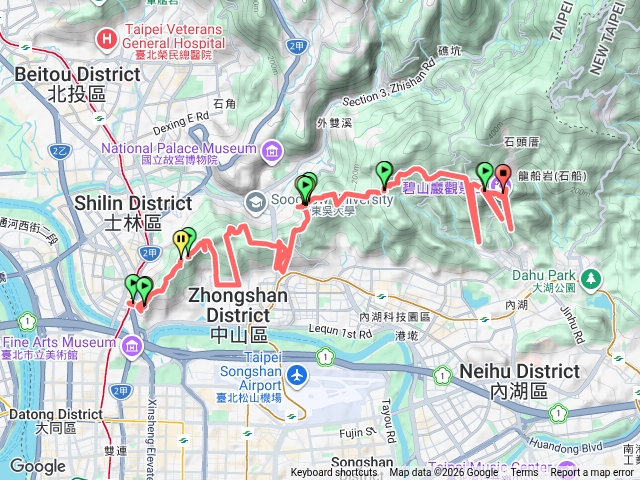 台北大縱走第五段（劍潭山-碧山巖）預覽圖