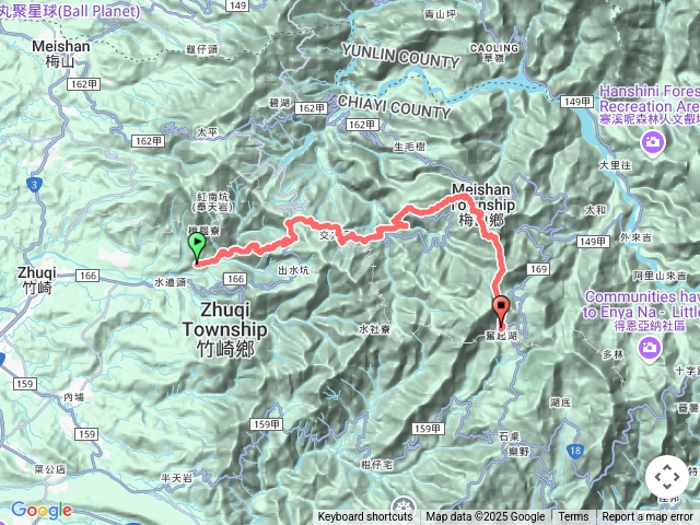 雙湖縱走（阿拔泉真武廟-塘湖古道-圓潭步道-青年嶺步道-瑞太古道-瑞奮古道-糕仔坎古道）-奮起湖 2025-04-21