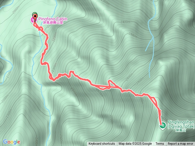 屏風山屋到屏風山