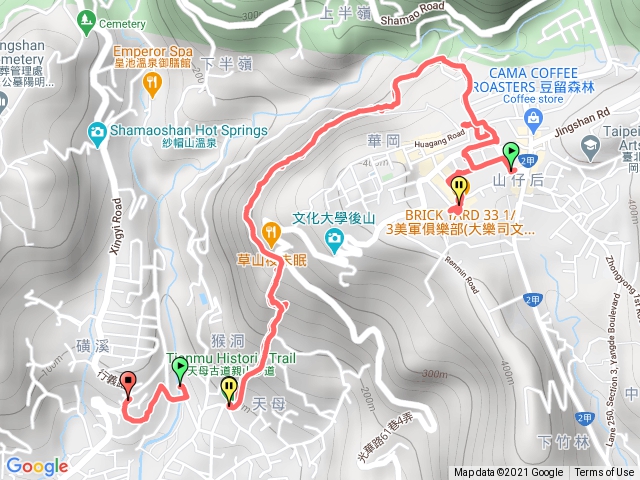 天母古道、草山小鎮